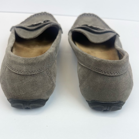 G.H. Bass & Co Beamer Penny Loafers Shoe Size 8.5M Gray Suede - Picture 4 of 13